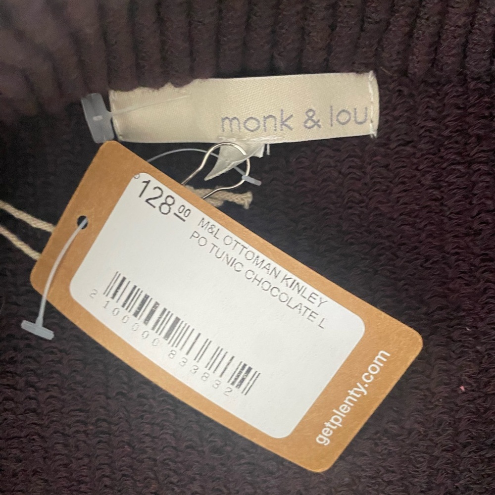 Monk & Lou Ottoman sweater size m/l BNWT - Picture 5 of 5